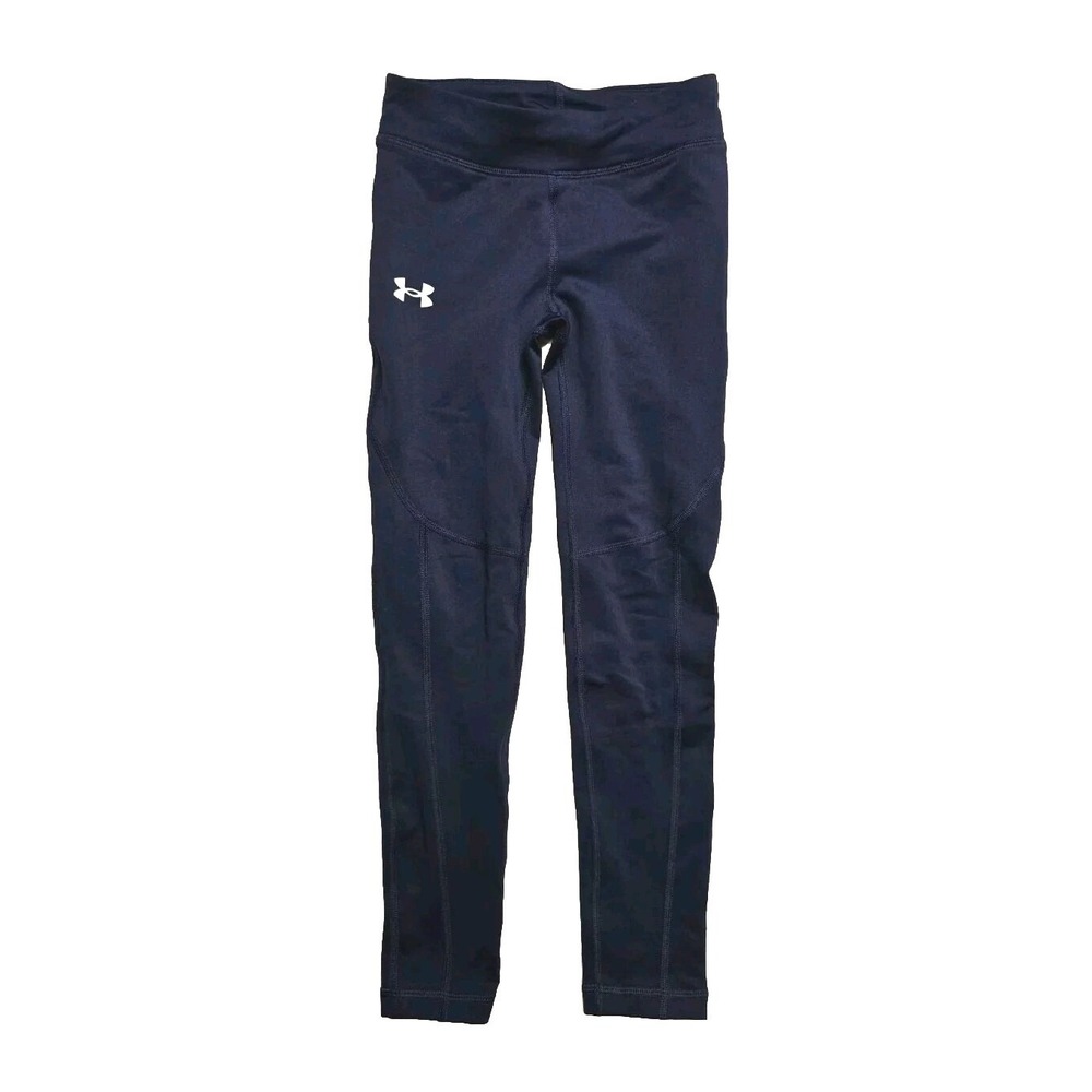 Under Armour Girl's Leggings XS Youth Navy Blue